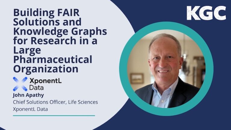 Watch this talk on using knowledge graphs and FAIR data standards to improve pharmaceutical research